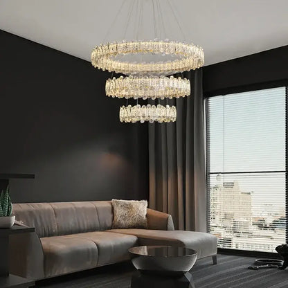 Modern rectangular crystal led ceiling lighting fixture dining room