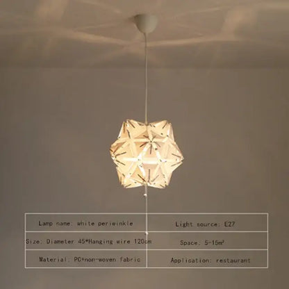 Modern red bauhinia flower chandelier for living room lighting