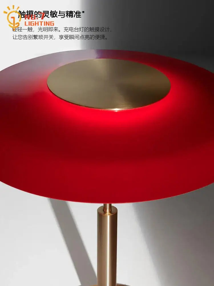 Modern red & black stained glass floor lamp living room light