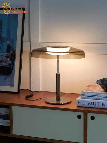 Modern red & black stained glass floor lamp living room light