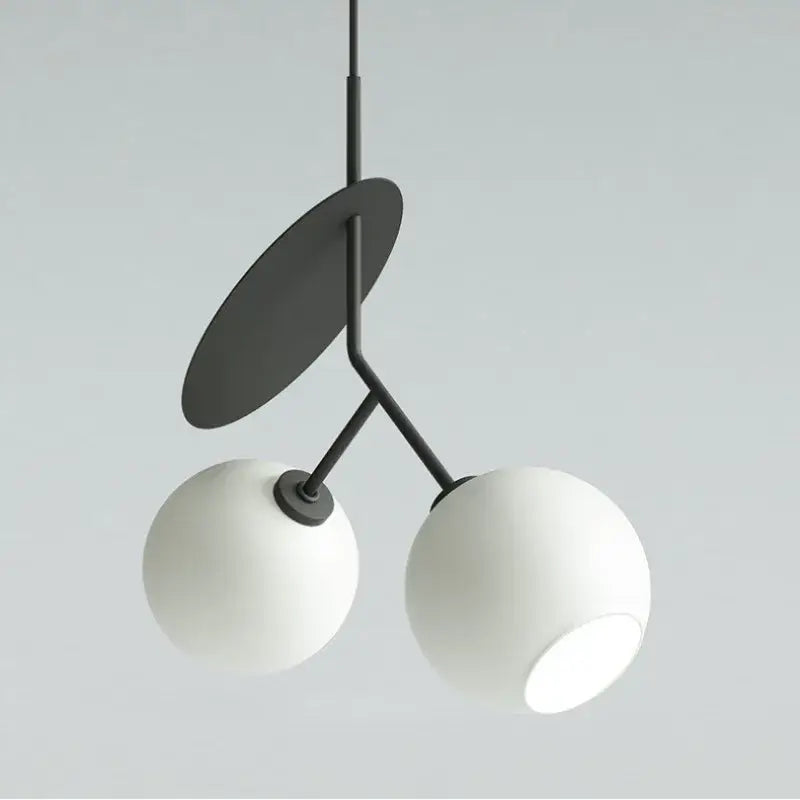 Modern red glass cherry led pendant light dining room fixture
