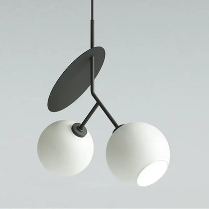 Modern red glass cherry led pendant light dining room fixture
