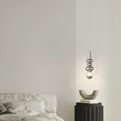 Modern red & green caterpillar iron led pendant light bedroom
