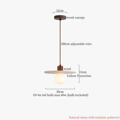 Modern reddish brown and cream cement cylinder led pendant kitchen light