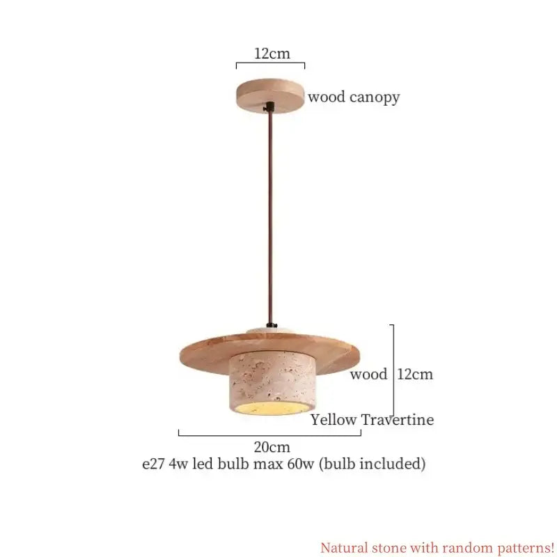 Modern reddish brown and cream cement cylinder led pendant kitchen light
