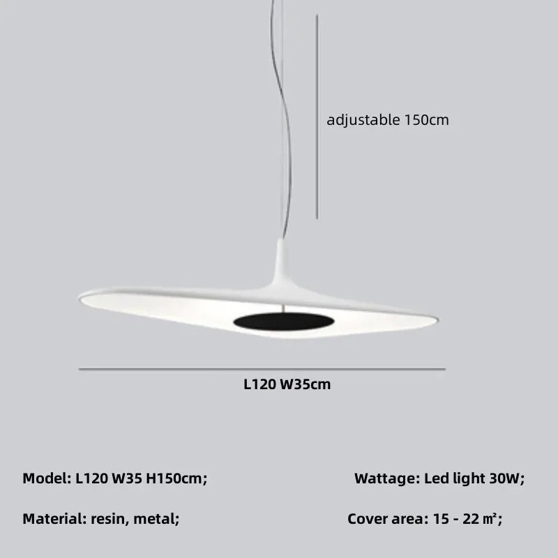 DecorBites™ Modern Resin Pendant Light for Dining Room