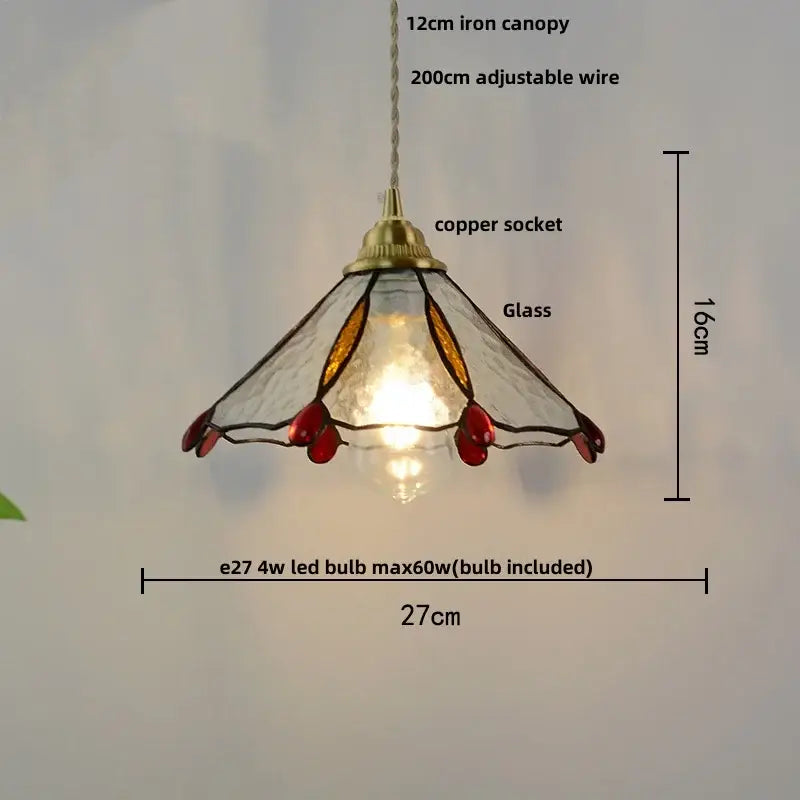 Modern ribbed blue glass led pendant light for kitchens