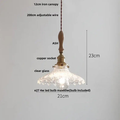 Modern ribbed glass ceramic led pendant lamp dining room brass finish