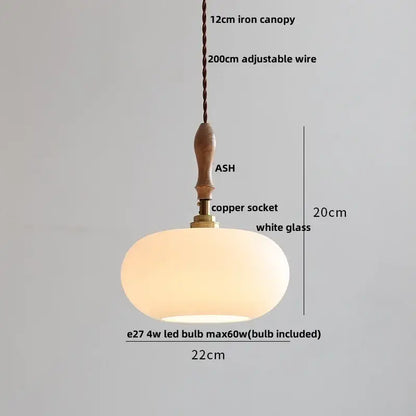 Modern ribbed glass ceramic led pendant lamp dining room brass finish