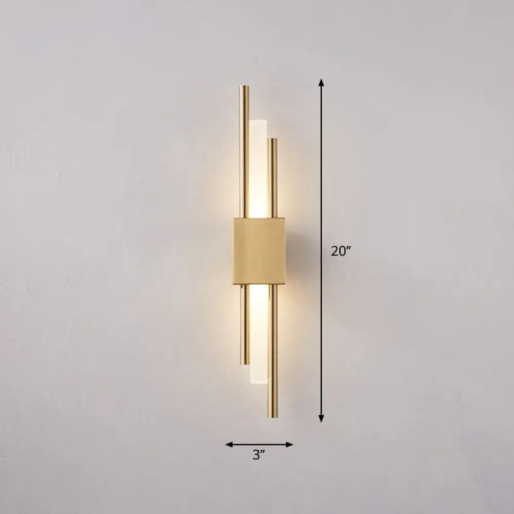 DecorBites™ Modern Rod Wall Light with LED Acrylic Sconce for Stairways.
