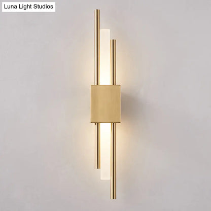 DecorBites™ Modern Rod Wall Light with LED Acrylic Sconce for Stairways.