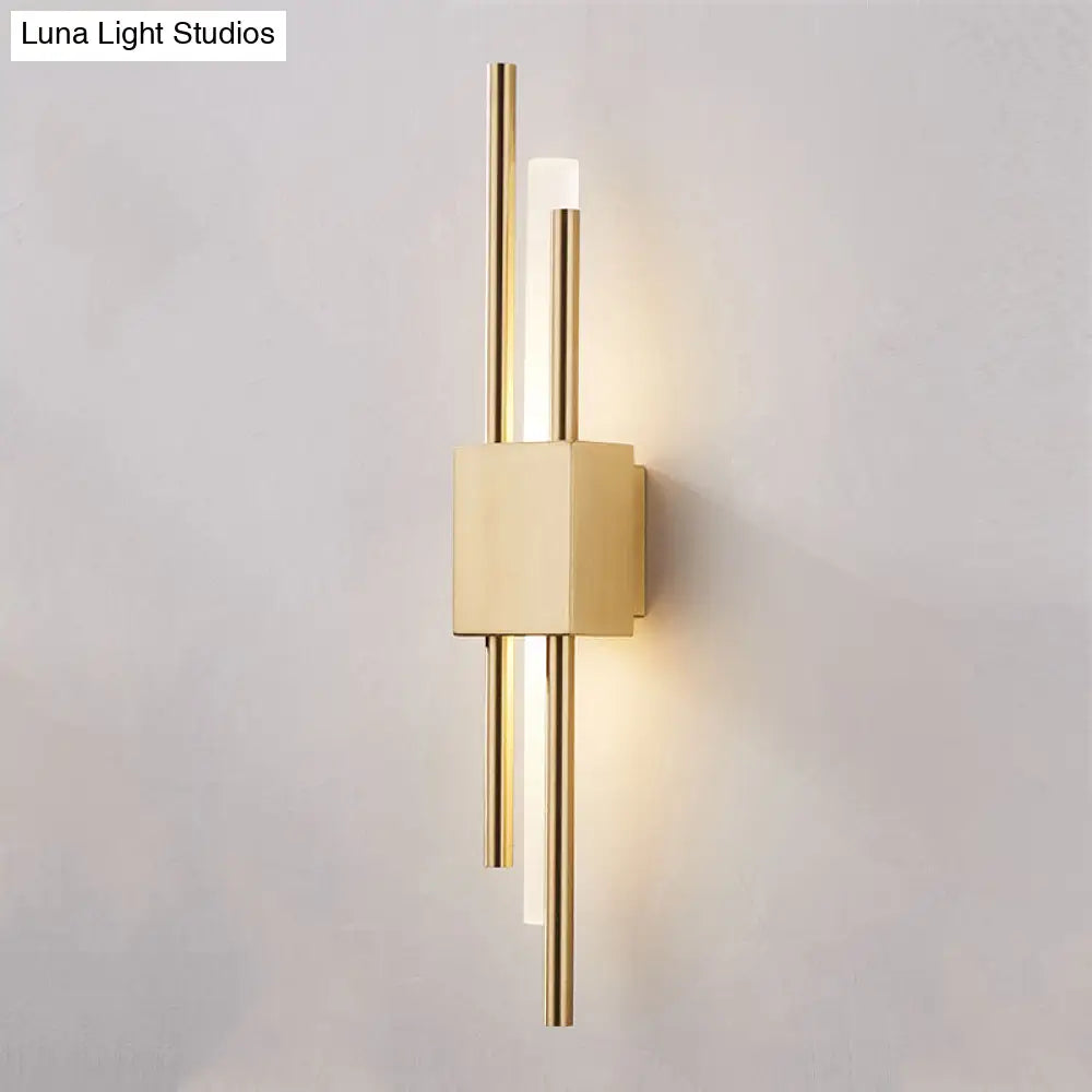 DecorBites™ Modern Rod Wall Light with LED Acrylic Sconce for Stairways.