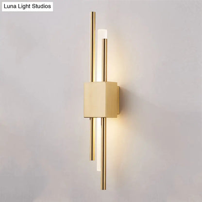 DecorBites™ Modern Rod Wall Light with LED Acrylic Sconce for Stairways.