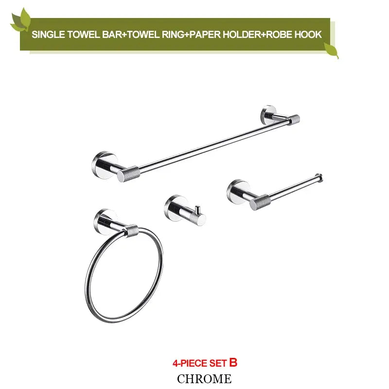 Modern rose gold & brushed gold stainless steel bathroom accessories