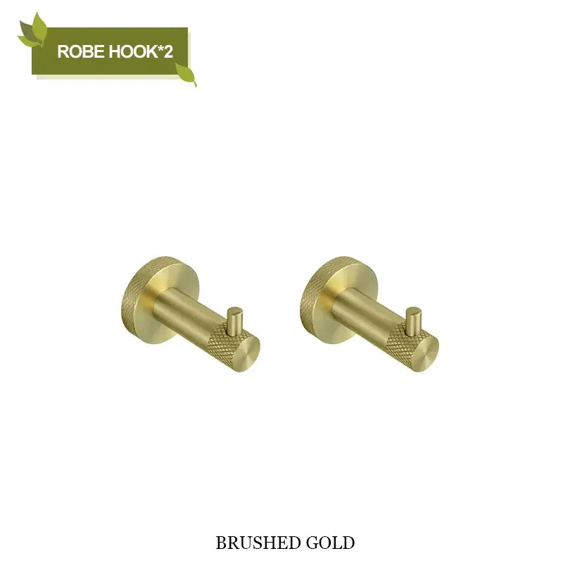 Modern rose gold & brushed gold stainless steel bathroom accessories