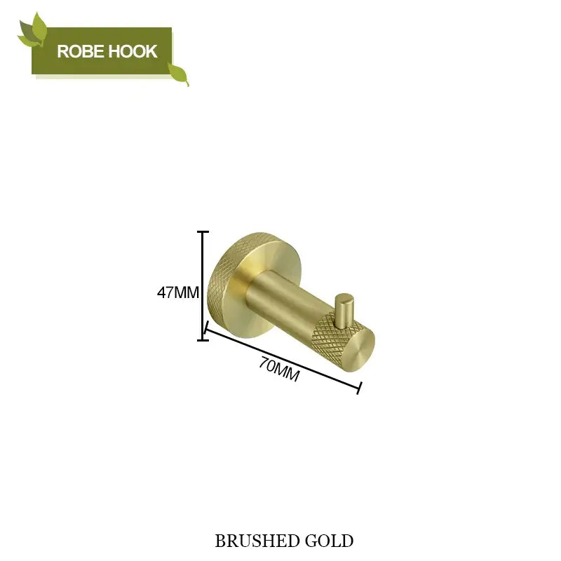 Modern rose gold & brushed gold stainless steel bathroom accessories