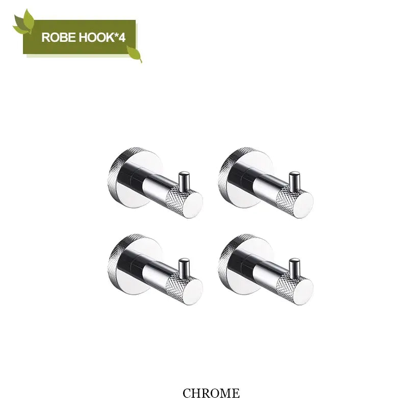 Modern rose gold & brushed gold stainless steel bathroom accessories