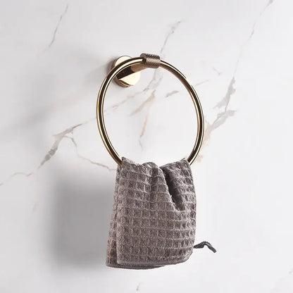 Modern rose gold & brushed gold stainless steel bathroom accessories