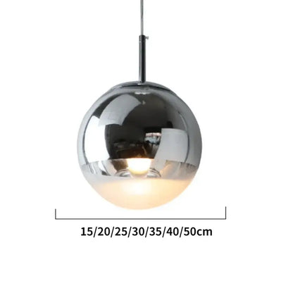 Modern rose gold & frosted glass ball pendant light kitchen fixture