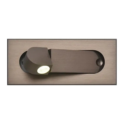 Modern rose gold & stainless steel led wall lamp bedroom reading light