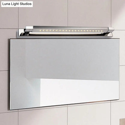 DecorBites™ Modern Rotatable Stainless Steel LED Vanity Sconce Light - 18.5"/24" - Chrome, Warm/White Lighting