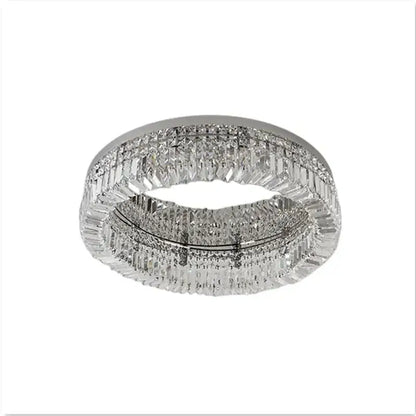 Modern round crystal led ceiling light bedroom chandelier