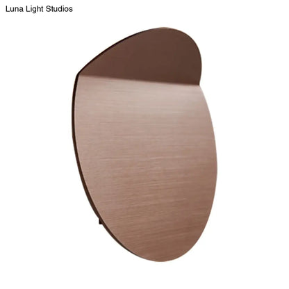 DecorBites™ Modern Round Metal Wall Sconce Light - Black/Grey/White LED - Corridor Wall Mount