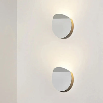 DecorBites™ Modern Round Metal Wall Sconce Light - Black/Grey/White LED - Corridor Wall Mount