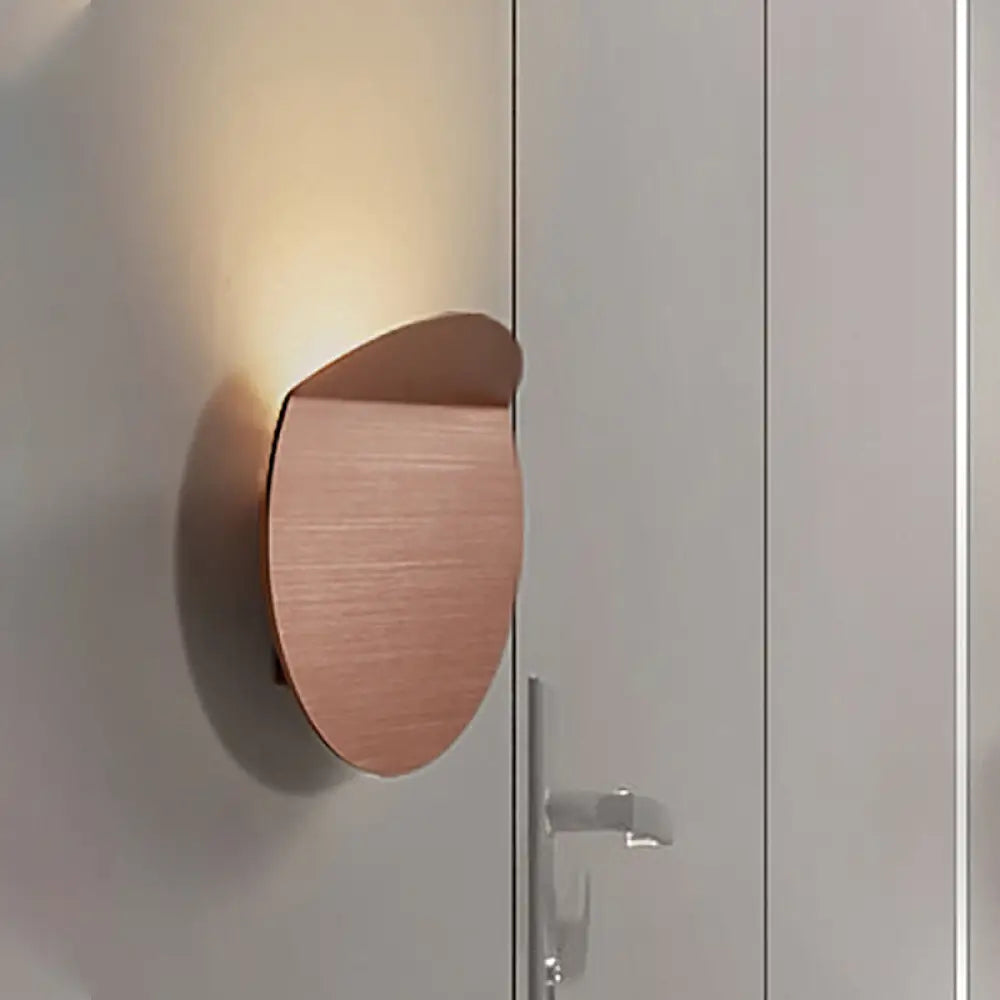 DecorBites™ Modern Round Metal Wall Sconce Light - Black/Grey/White LED - Corridor Wall Mount