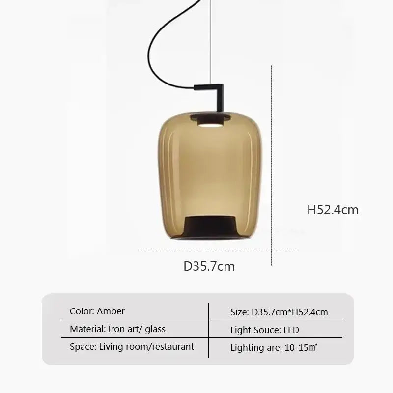 Modern sage green brokis glass pendant lamp dining room light