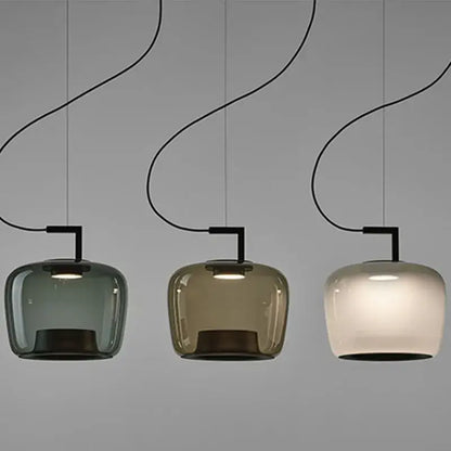 Modern sage green brokis glass pendant lamp dining room light