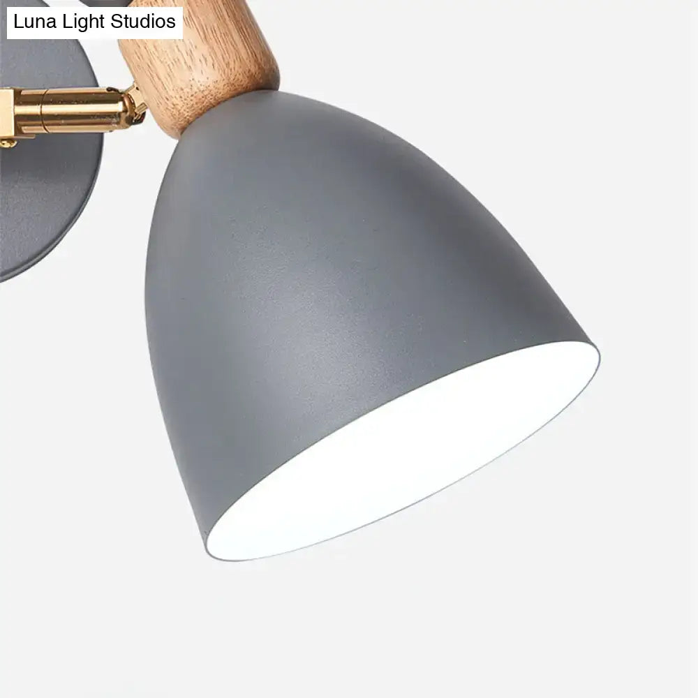 Modern sage green & gray double shade wall sconce living room light