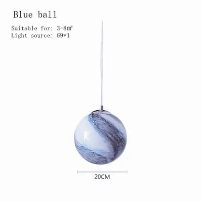 Modern saturn space star astronaut pendant lamp boys bedroom