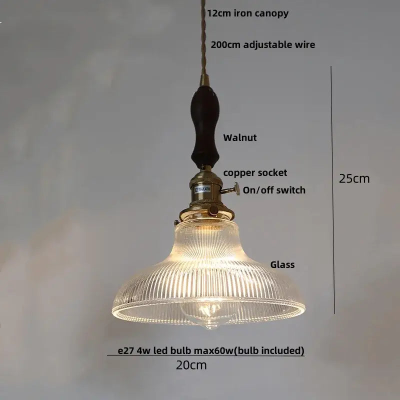 Modern scalloped glass flower led pendant light for dining room