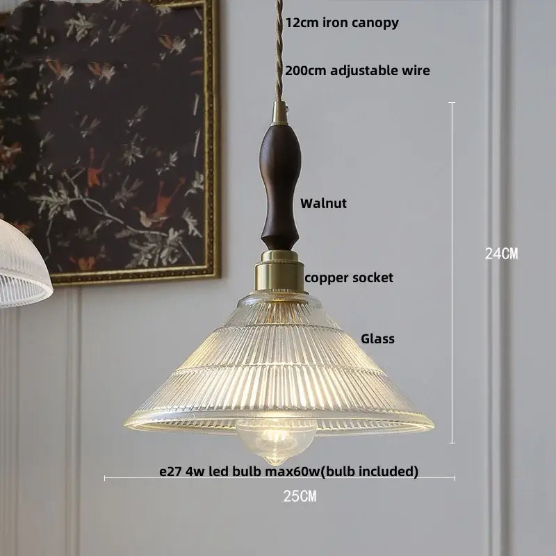 Modern scalloped glass flower led pendant light for dining room