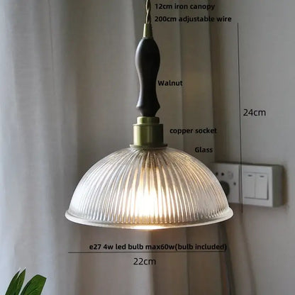Modern scalloped glass flower led pendant light for dining room