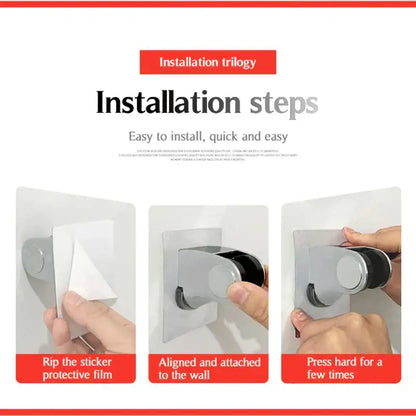 Modern silver adjustable shower holder bathroom wall mount