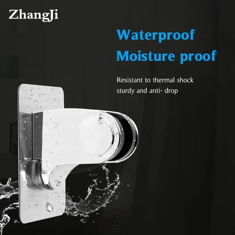 Modern silver adjustable shower holder bathroom wall mount