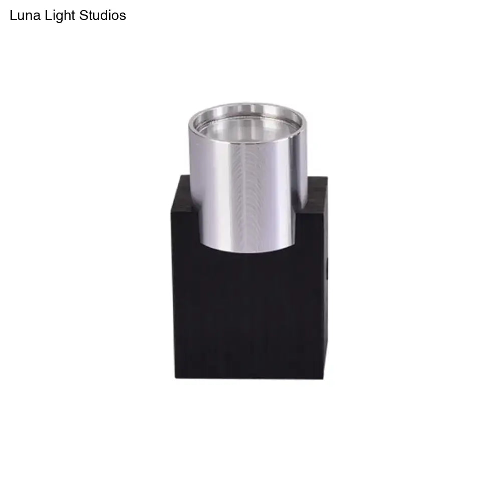 Modern silver aluminum led wall light fixture bedroom accent lighting