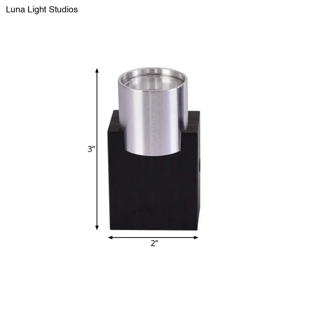 Modern silver aluminum led wall light fixture bedroom accent lighting