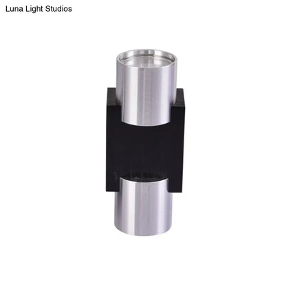 Modern silver aluminum led wall light fixture bedroom accent lighting