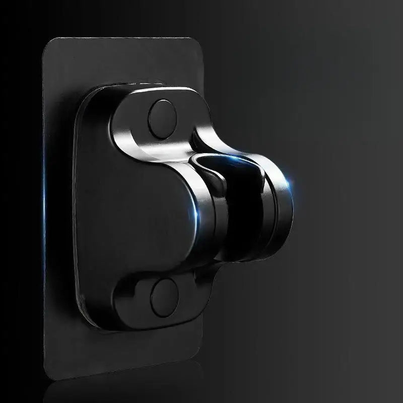 Modern silver & black adjustable shower holder bracket bathroom accessory