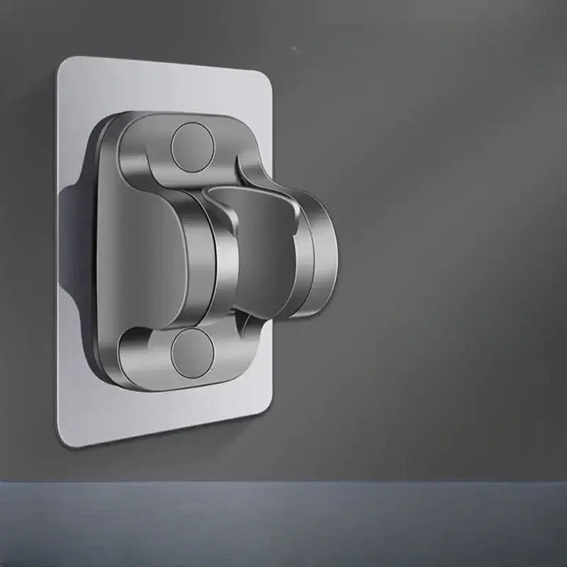 Modern silver & black adjustable shower holder bracket bathroom accessory