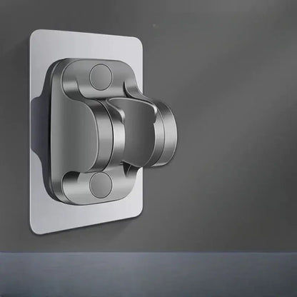 Modern silver & black adjustable shower holder bracket bathroom accessory