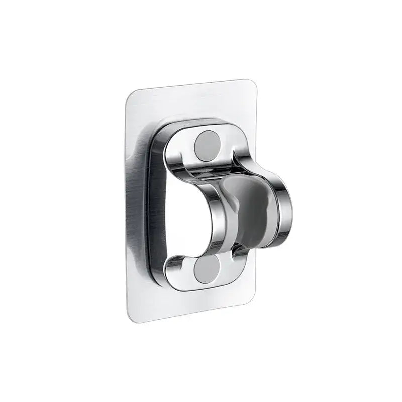 Modern silver & black adjustable shower holder bracket bathroom accessory