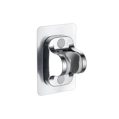 Modern silver & black adjustable shower holder bracket bathroom accessory