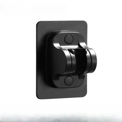Modern silver & black adjustable shower holder bracket bathroom accessory