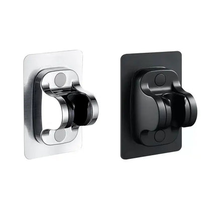 Modern silver & black adjustable shower holder bracket bathroom accessory