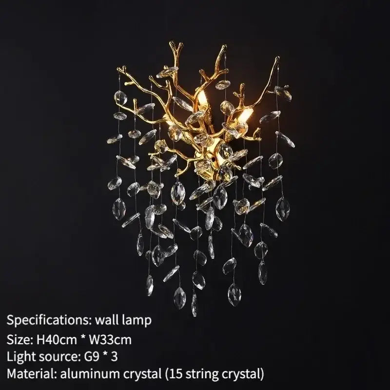 Modern silver & black crystal pendant chandelier dining room branch design