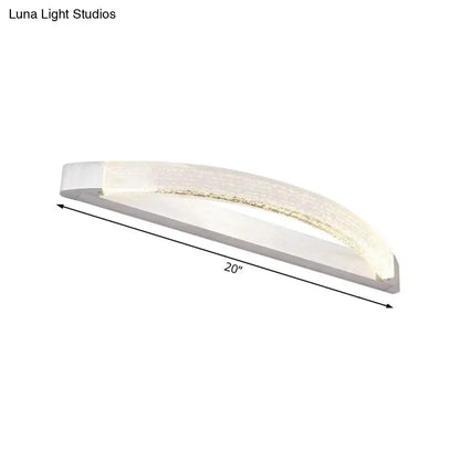 Modern silver bubble crystal wall mount vanity light bathroom led